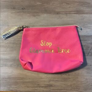 Pink Glamour Time Pouch with Tassel